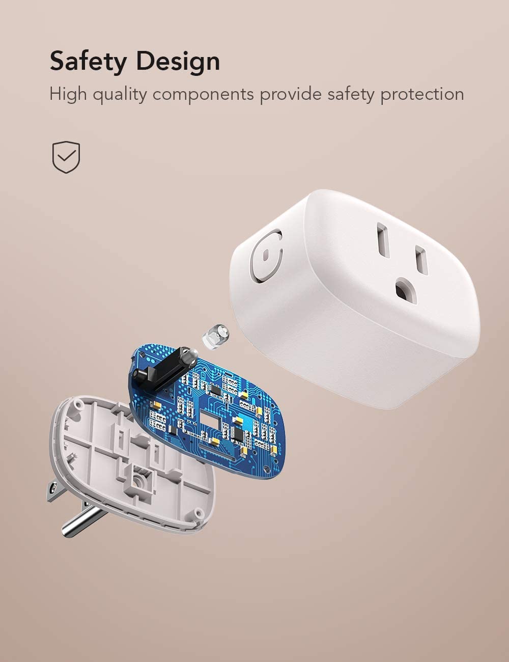 NSP01Pro WiFi Smart Plug for Smart Home Works with Alexa & Apple HomeKit