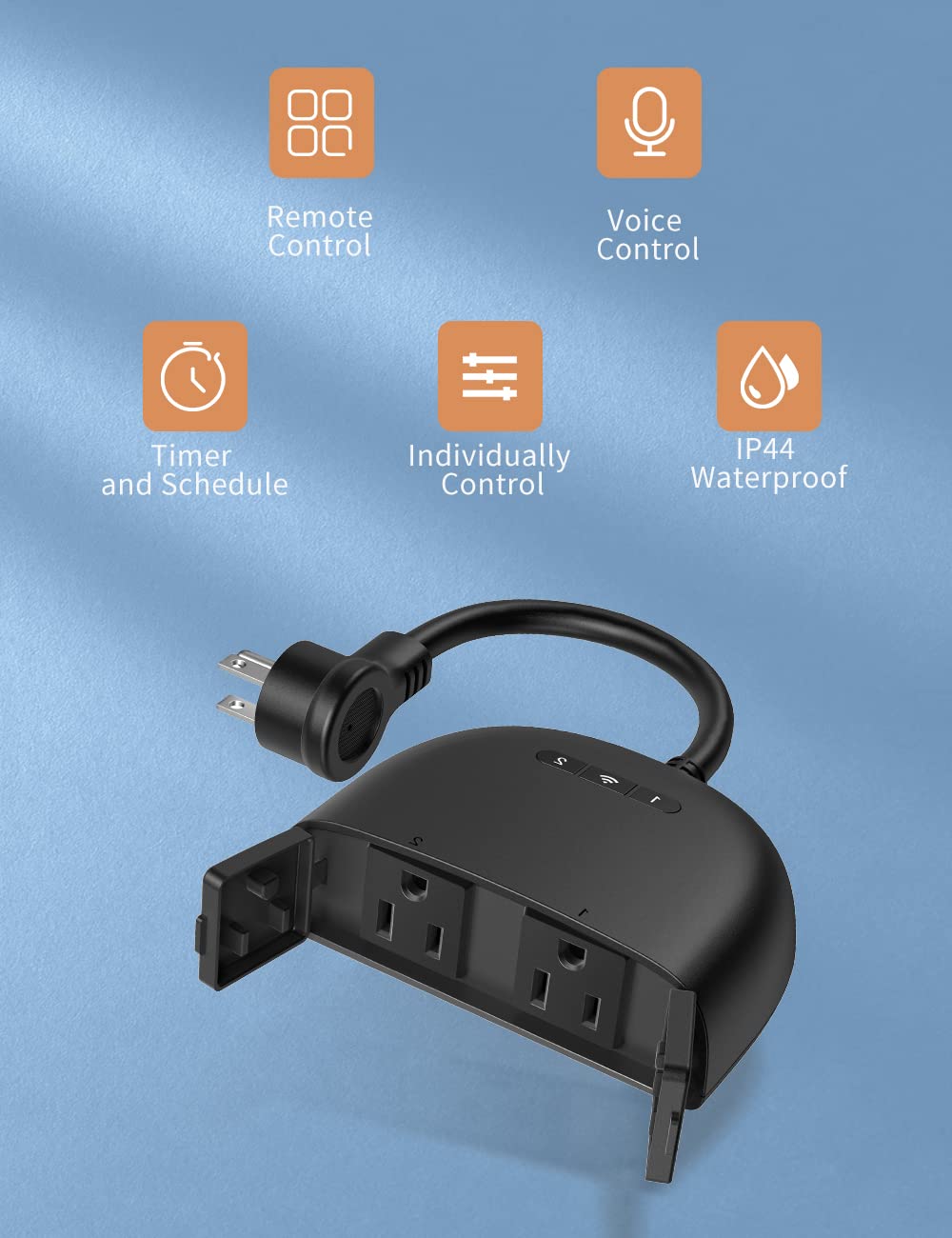 Teckin SS36 Outdoor WiFi Smart Plug with 2 Sockets